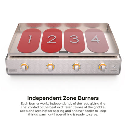 Brabura 32 Gas Griddle (Enameled Cast Iron)