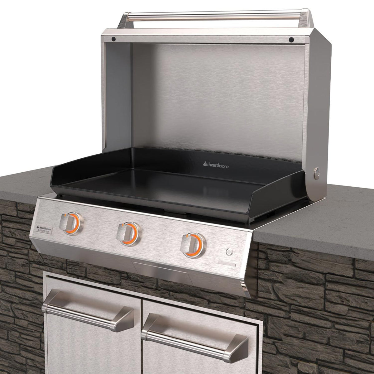Brabura 32 Gas Griddle (Enameled Cast Iron)
