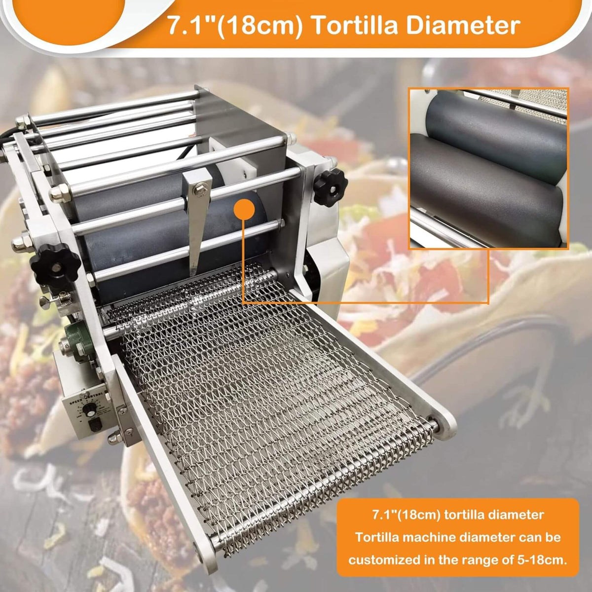 Heavy-Duty Commercial Automatic Corn Tortilla Making Machine