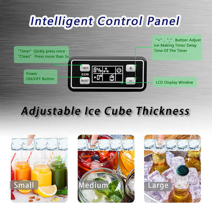 Freestanding Commercial Ice Maker - Z5845A - Multiple Sizes - 100LBS 200LBS 265LBS