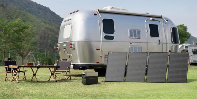 Ecoflow Delta Pro Ultra with 4x 125W Bifacial Modular Solar Panels - 500W