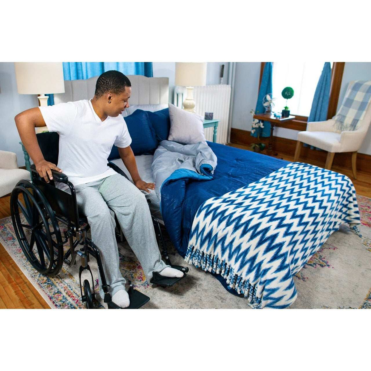 Transfer Master Night Ride 3-Function Hi-Low Adjustable Homecare Hospital Bed