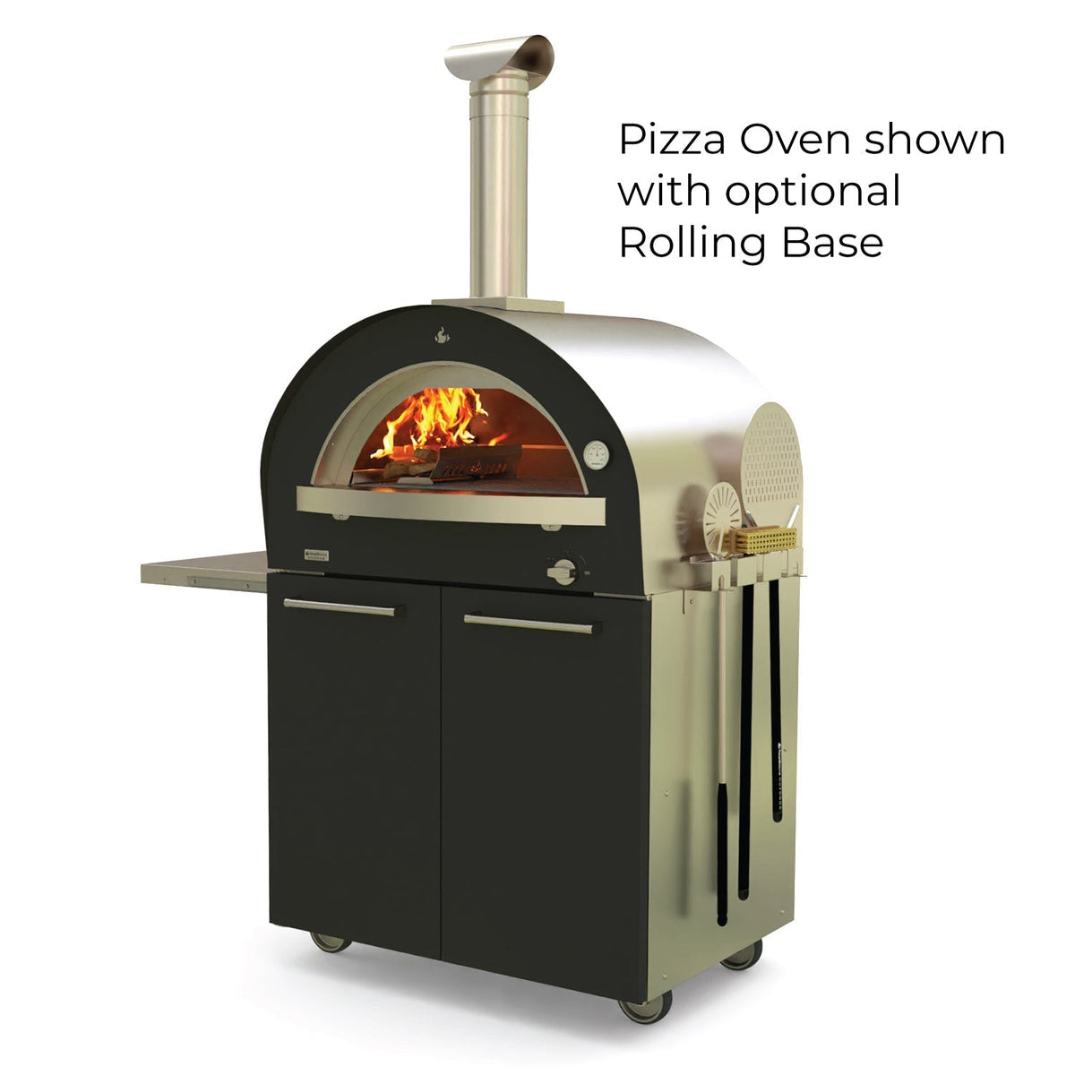 Genio Multi-Fuel Pizza Oven (Stainless/Black)