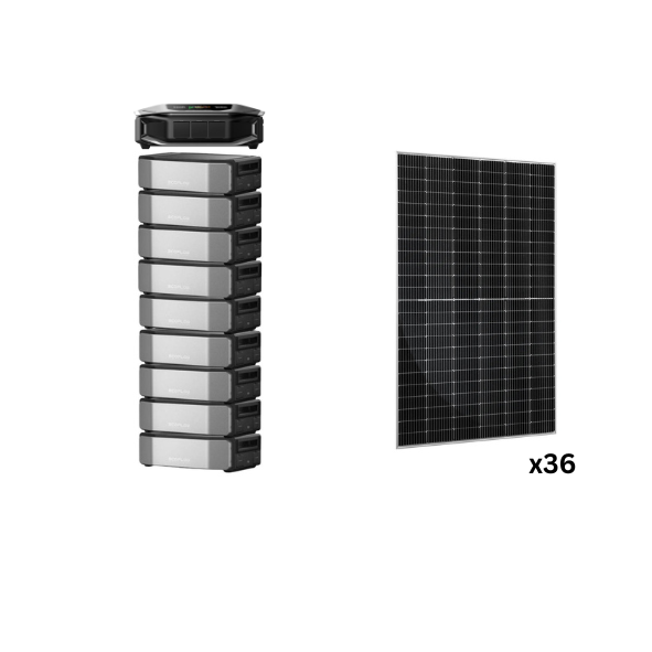 36 Rich Solar MEGA 590 BIFACIAL Solar Panel + EcoFlow DELTA Pro Ultra X Power Station (10 batteries)+ Ecoflow DELTA Pro Ultra X Inverter Bundle