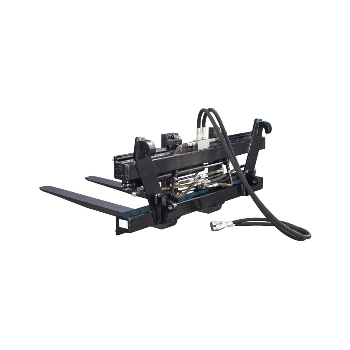 Heavy-Duty Adjustable Hydraulic Pallet Forks Skid Steer Attachment