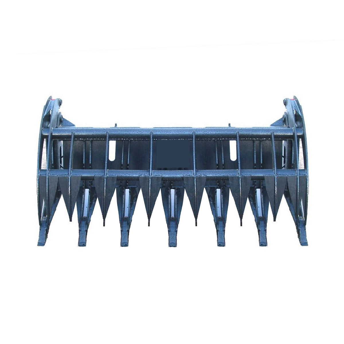 Heavy-Duty 74-Inch Root Rake Grapple Skid Steer Attachment with Teeth