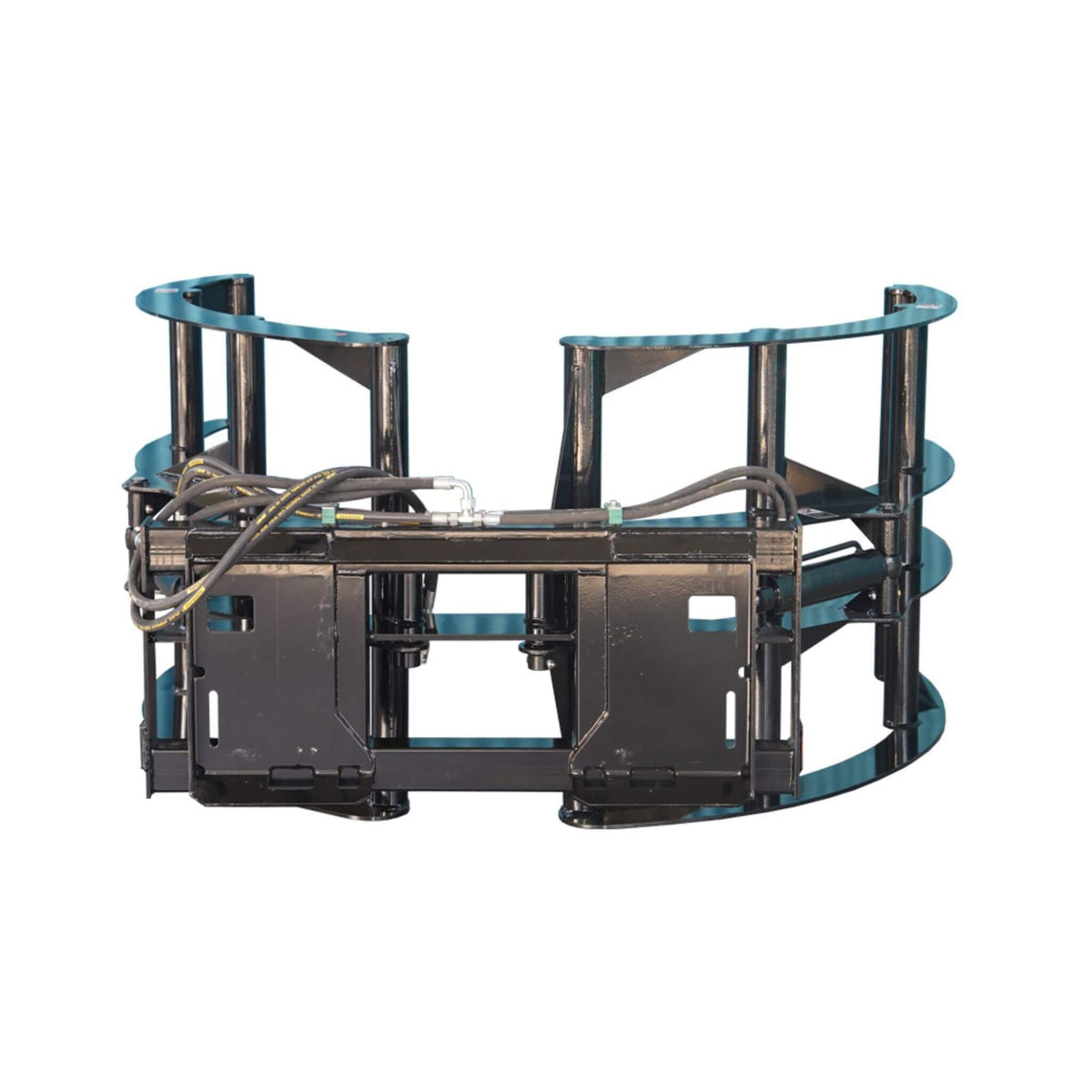 Heavy-Duty Round Hay Bale Grab Skid Steer Attachment
