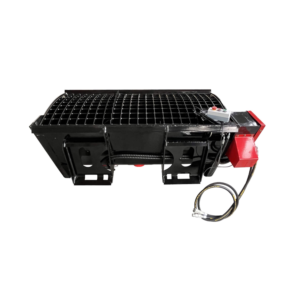 Heavy-Duty Self Loading Skid Steer Concrete Mixer Bucket Attachment with Universal Mount Plate