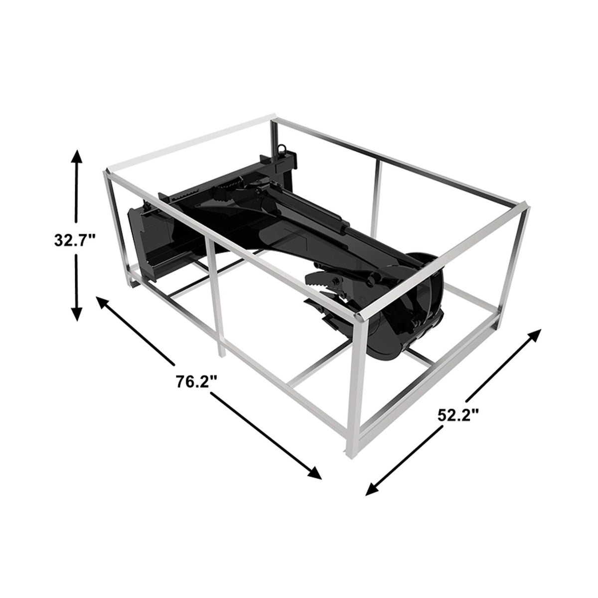 Heavy-Duty Universal Skid Steer Backhoe Digger Bucket Attachment with Universal Quick Attach Plate
