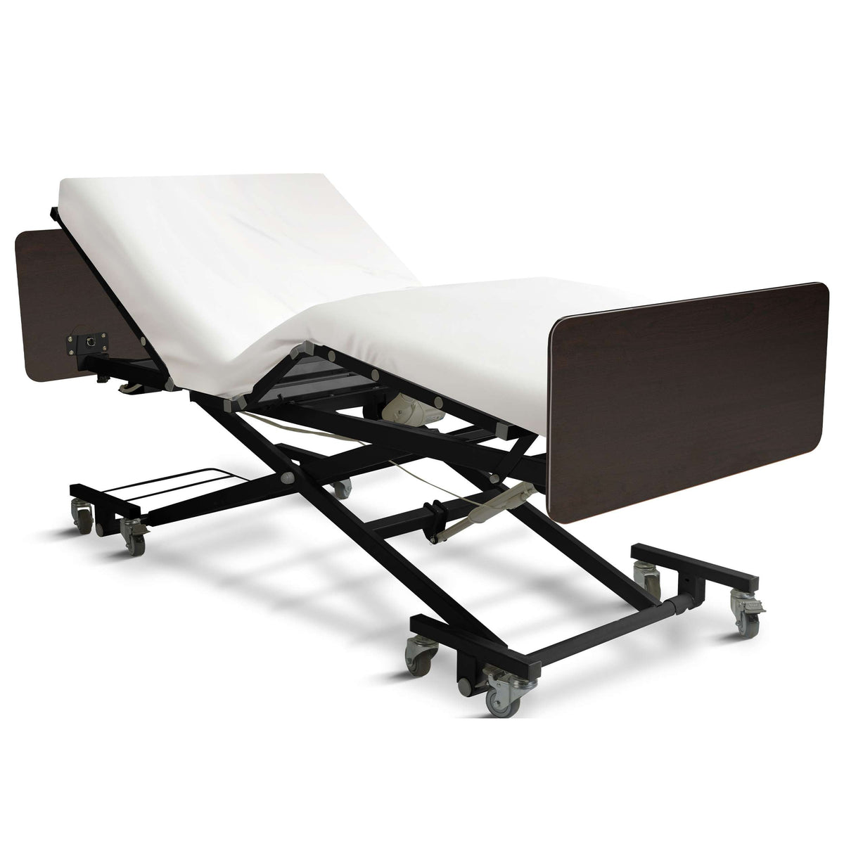 Ultra Low Electric Hospital Bed with Qbar Rails
