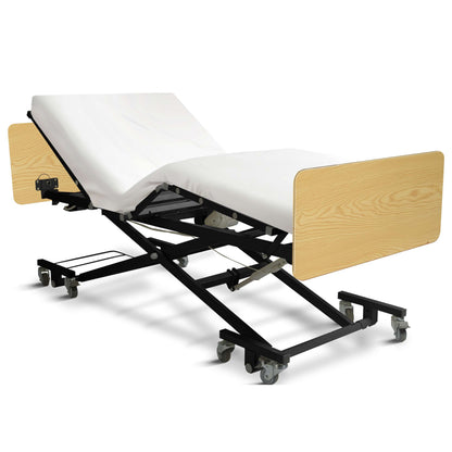 Ultra Low Electric Hospital Bed with Qbar Rails