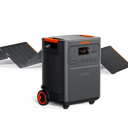 Jackery Solar Generator HomePower 3600 Plus + Solar Saga 500W X