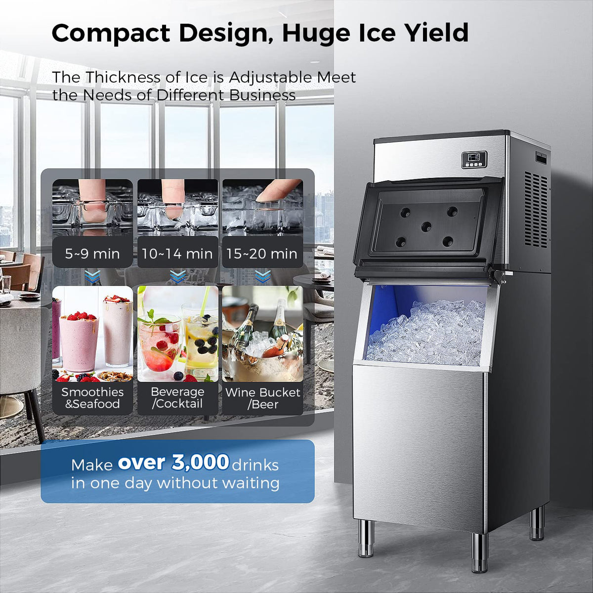 353LBS - 24H Split Commercial Ice Maker Z58160