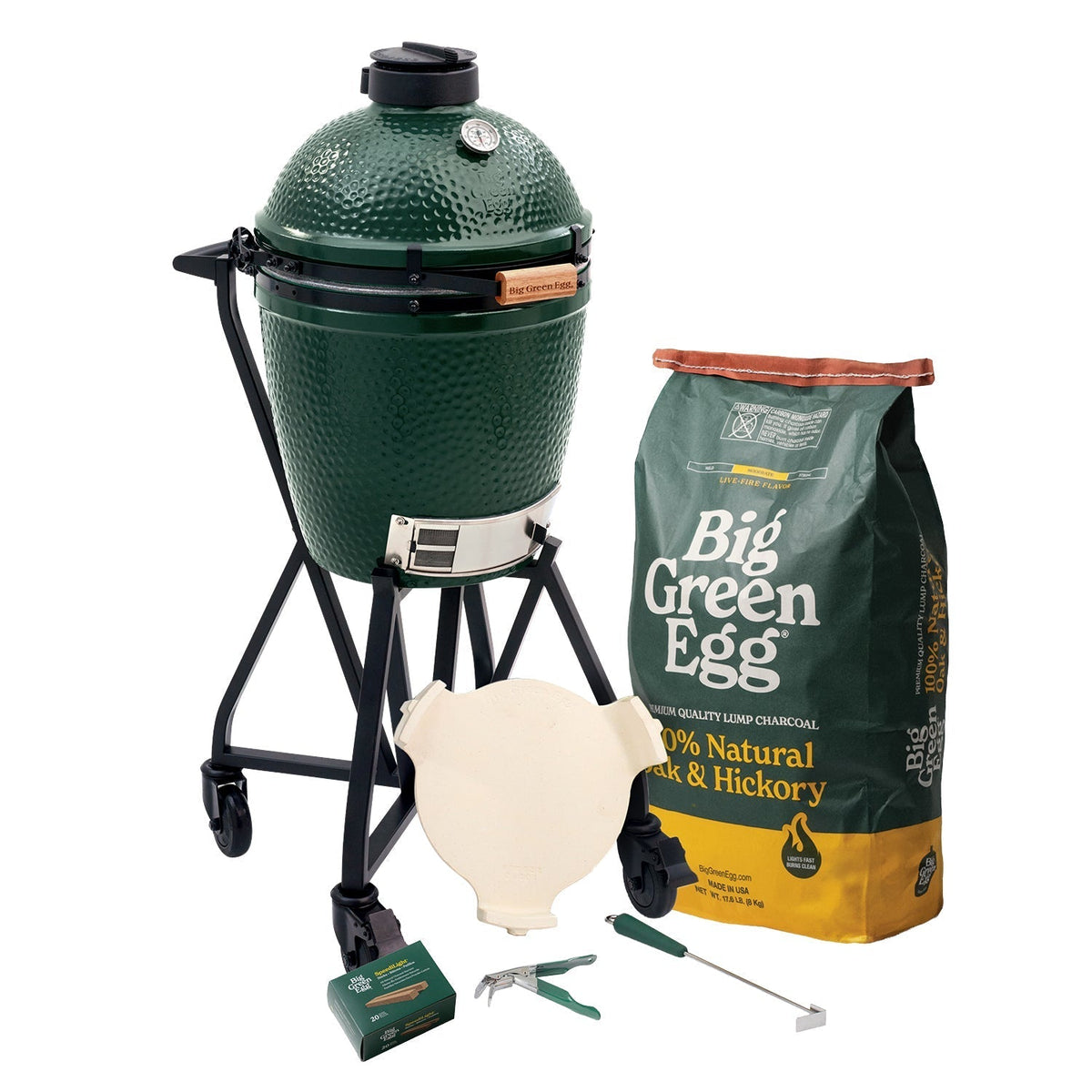 Medium Big Green Egg + intEGGrated Nest Package