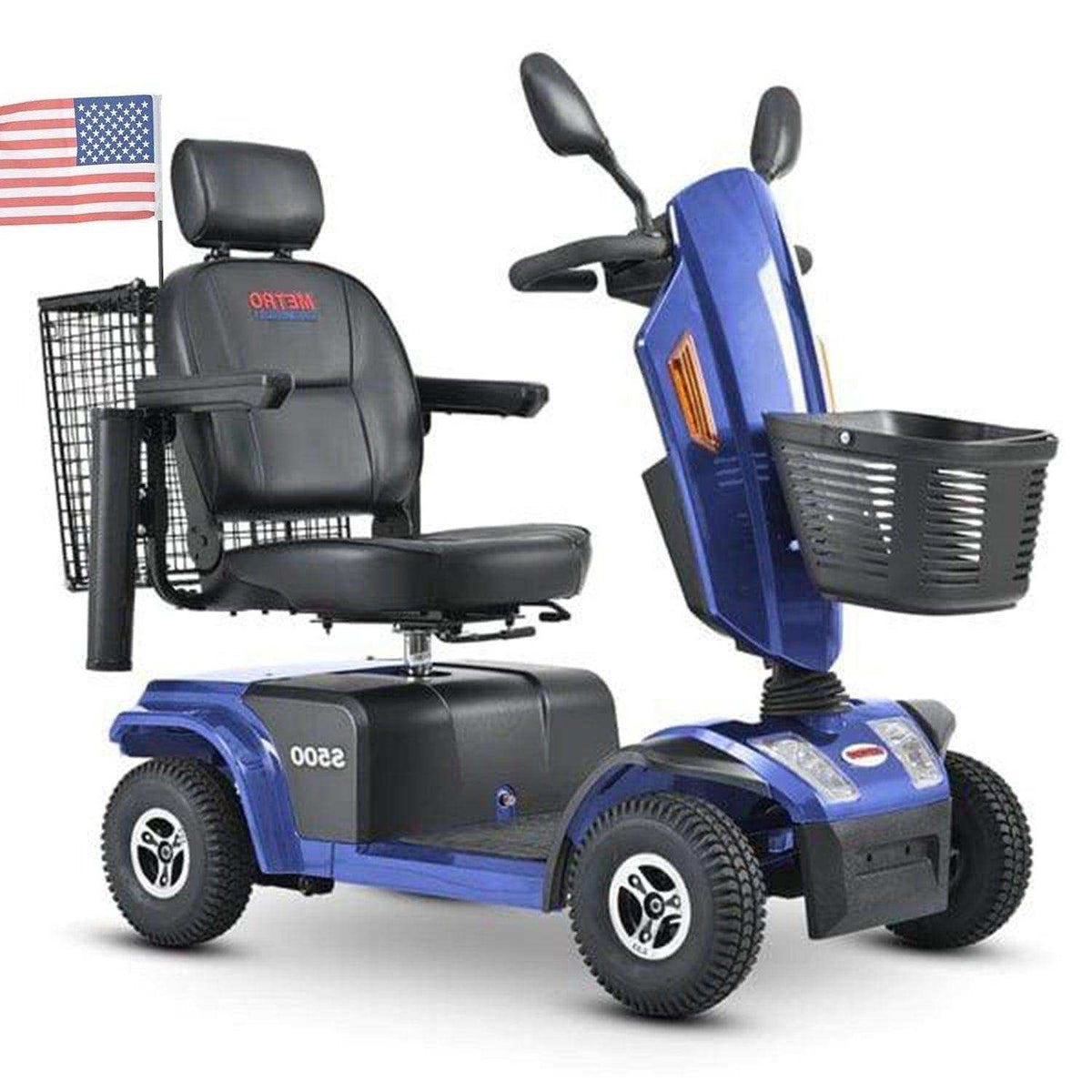 Metro Mobility S500 Series 4-Wheel Heavy Duty Travel Mobility Scooter