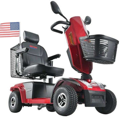 Metro Mobility S500 Series 4-Wheel Heavy Duty Travel Mobility Scooter