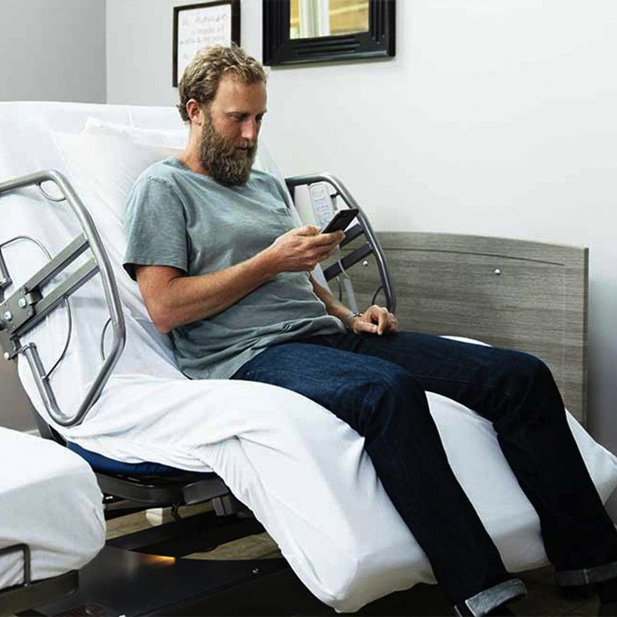 Med-Mizer ActiveCare SafeTurn Rotating Adjustable Height Hospital Bed