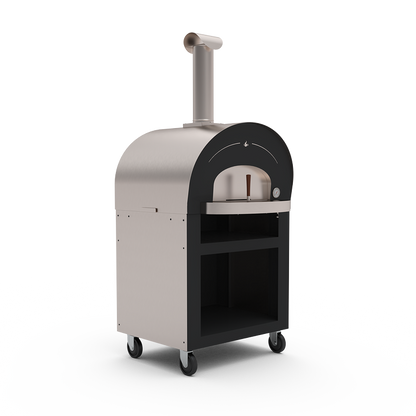 Rolling Base for Genio Wood Pizza Oven 4.0 (Stainless/Black)