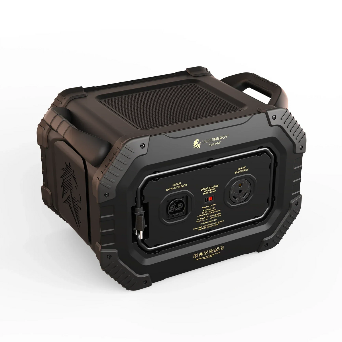 Lion Energy - Safari Power Generator (3,000W, 1,612Wh, LifePO4)