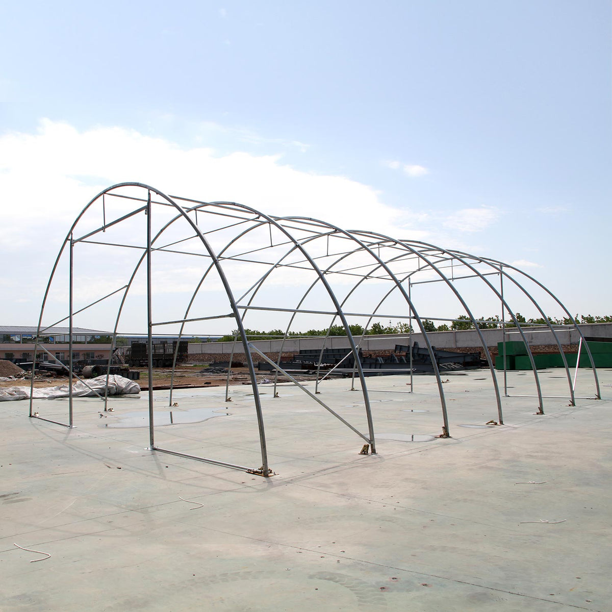 W 30FT x L 65FT x H 15FT Single Truss Arch Storage Shelter