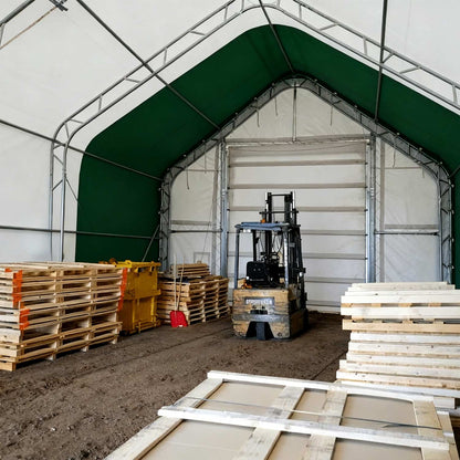 W 20FT x L 40FT x H 16FT Double Truss Storage Shelter