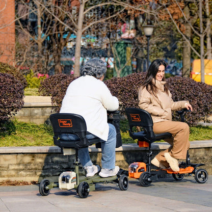 SuperHandy 4-Wheels Passport Pro Mobility Scooter Mobility Scooter - Foldable Travel Mobility Scooter 48V Li-Ion Battery 330lbs Load
