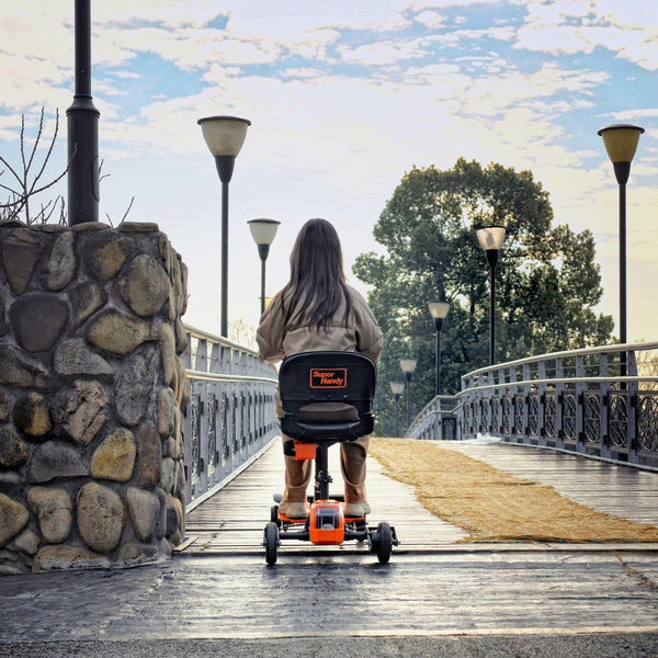 SuperHandy 4-Wheels Passport Pro Mobility Scooter Mobility Scooter - Foldable Travel Mobility Scooter 48V Li-Ion Battery 330lbs Load