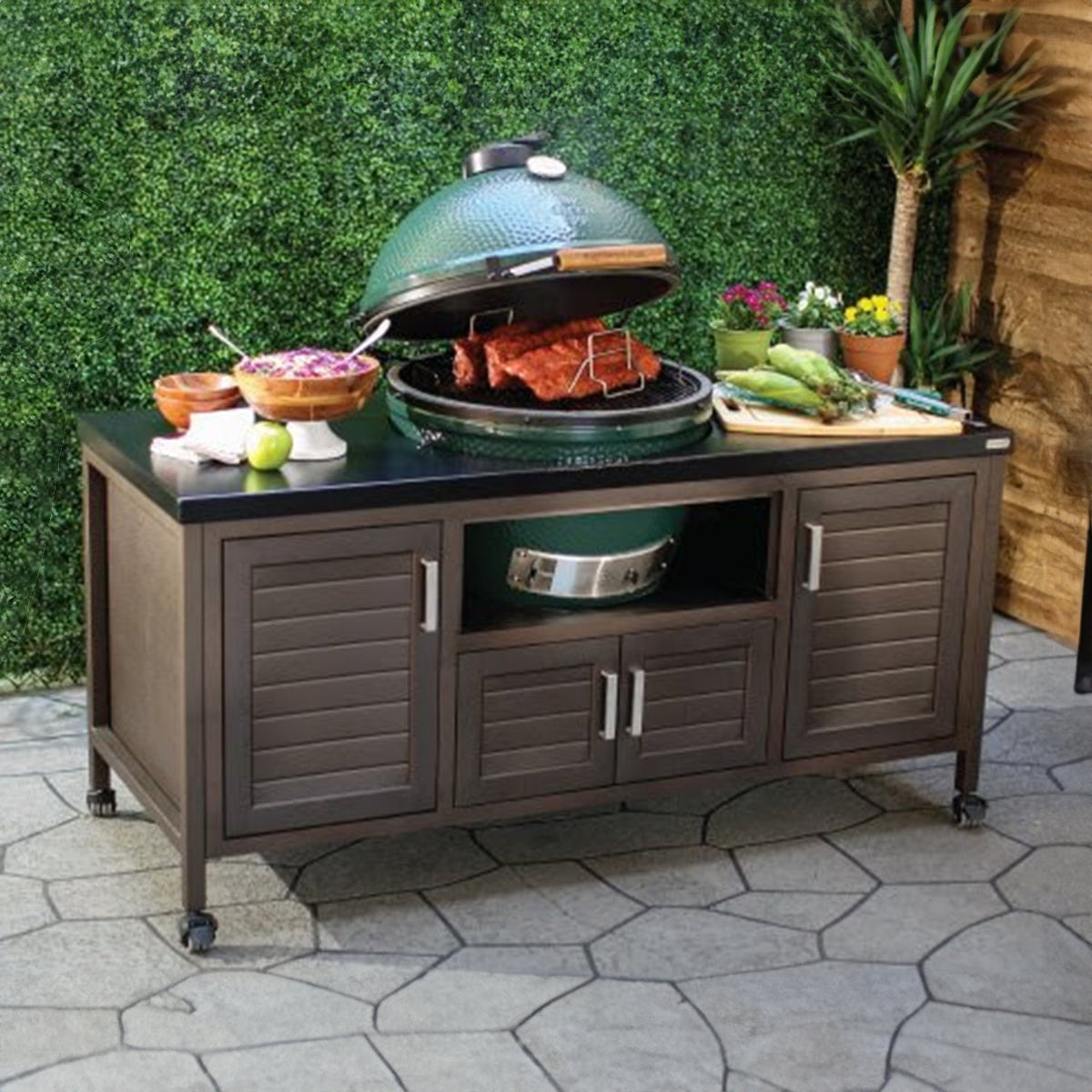 XL Big Green Egg + 69-inch Modern Farmhouse Table Package