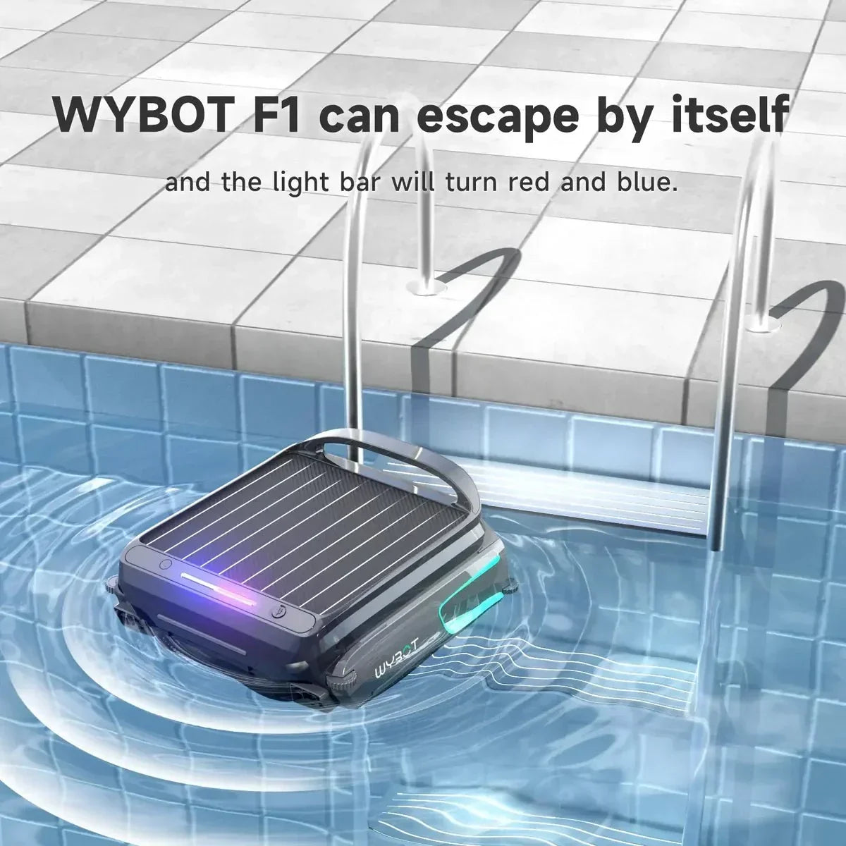 Wybot F1 Pool Skimmer Solar Powered Robotic Cleaner