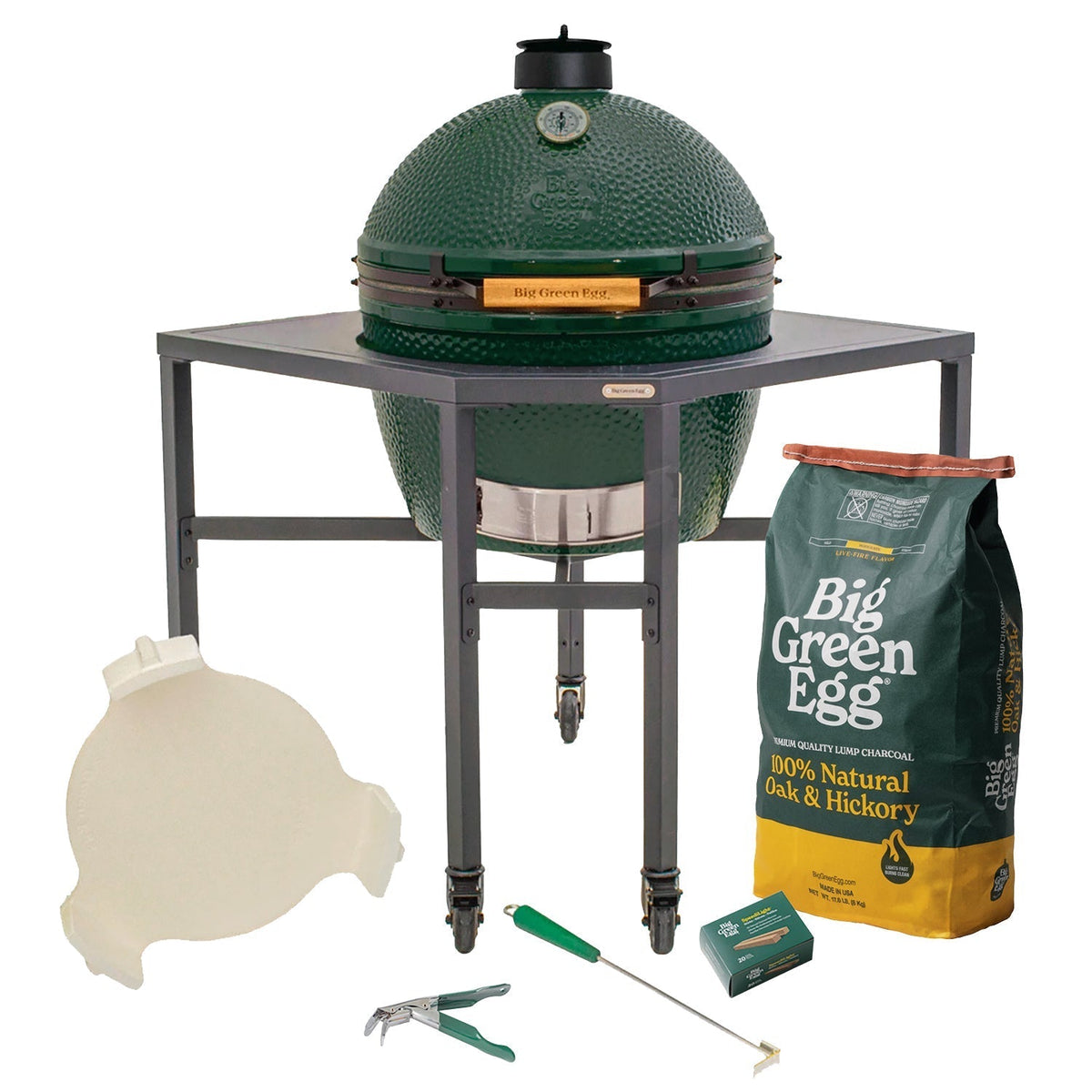 XL Big Green Egg + Corner Modular Nest Package