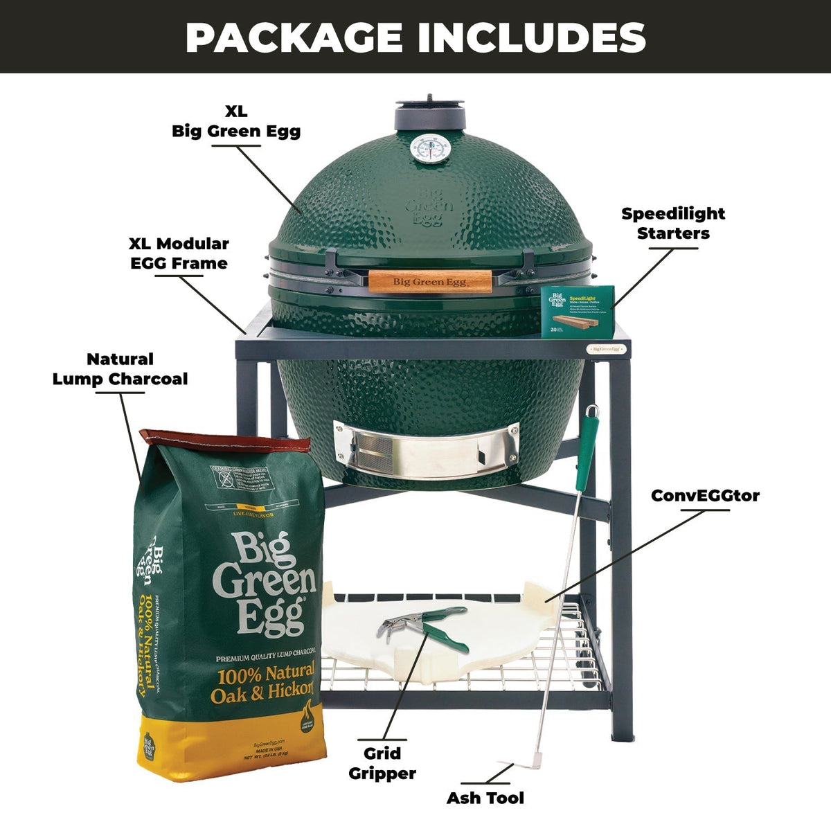 XL Big Green Egg + Modular Nest Package