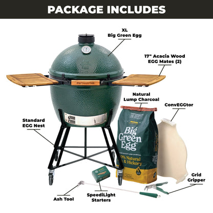 XL Big Green Egg + Standard Nest + EGG Mates Package